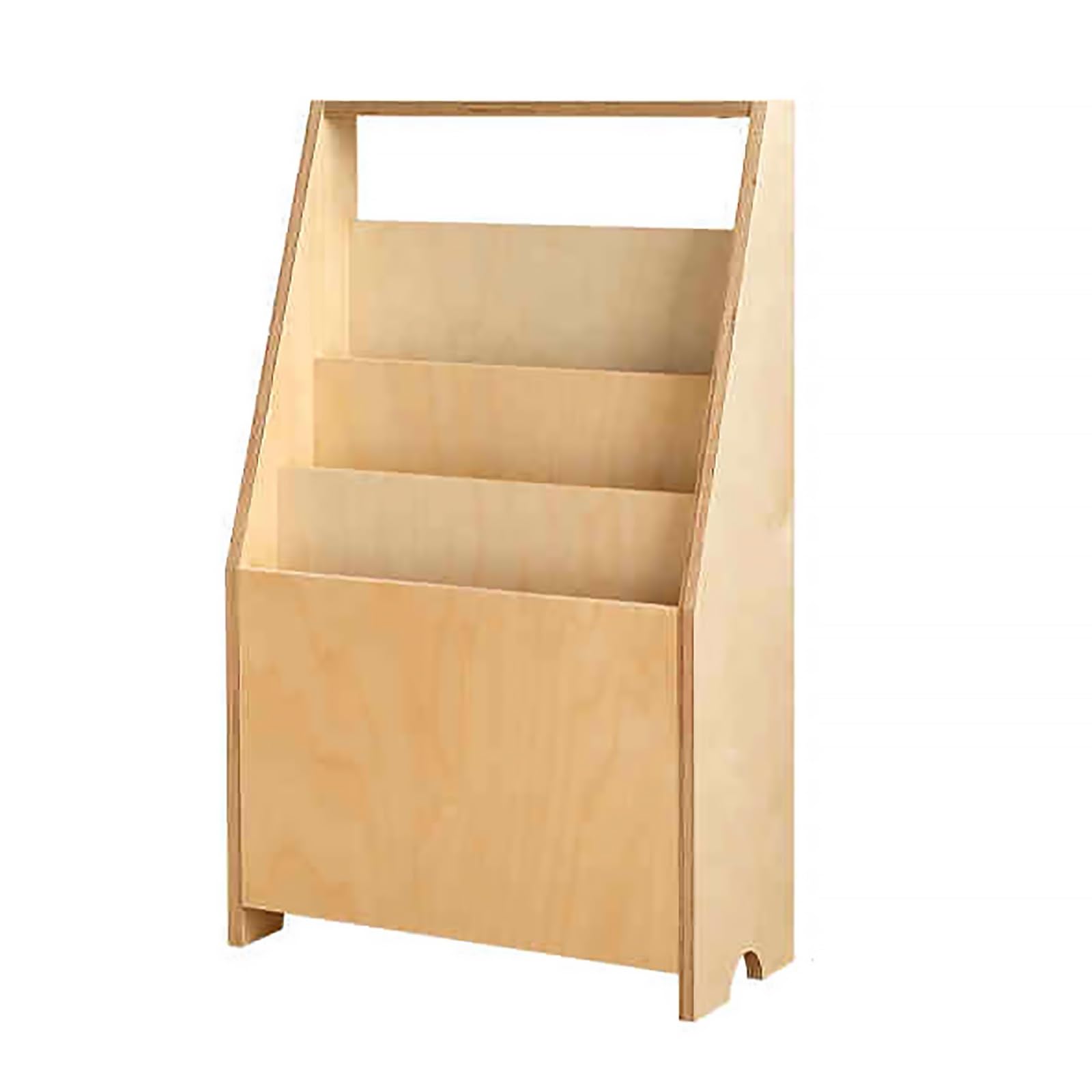 Katalog Literaturständer Prospektständer mit 3 Taschen Bodenstehend, Zeitschriftenhalter für Büro Einzelhandelsgeschäft und Ausstellung Messe(Yellow)