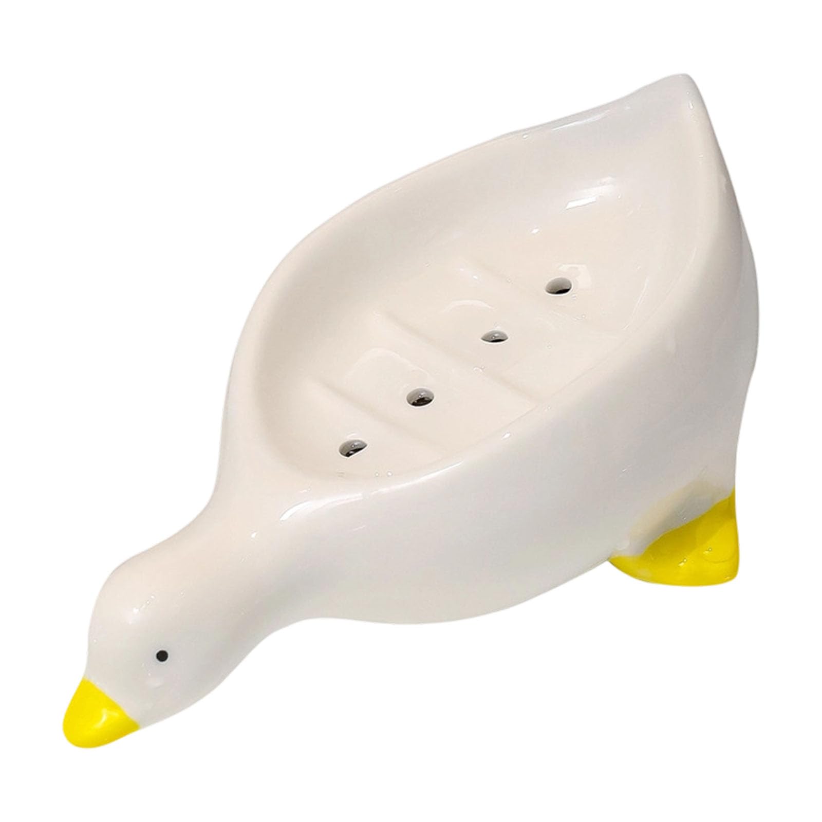 Shape Soap with Draining Drain Ceramic Soap Rack Storage Tray Bathroom Hand Washing Soaps Container Bathroom Accessory