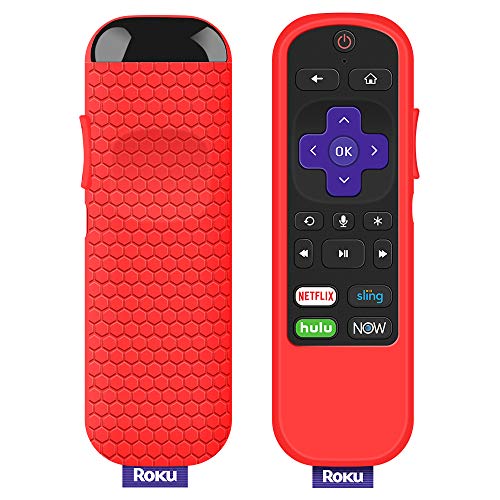 Protective Case for TCL Roku TV Steaming Stick 3600R Remote, Silicone Cover Shock