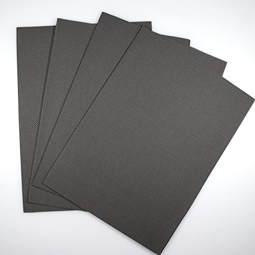 Image of KCS 4 pc of 12 inch x 18 inch 14CT Counted Cotton Aida Cloth Cross Stitch Fabric (Dark Grey)