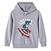 Towel Rings Kapitän Amerika Jungen Sweatshirt Mit Kapuze Hoodie Kinderpullover Dalian Hoodie Hip-Hop Beliebter Lässiger Hoodie Männer Und Frauen Allgemeiner Pullover Hoodie Hood