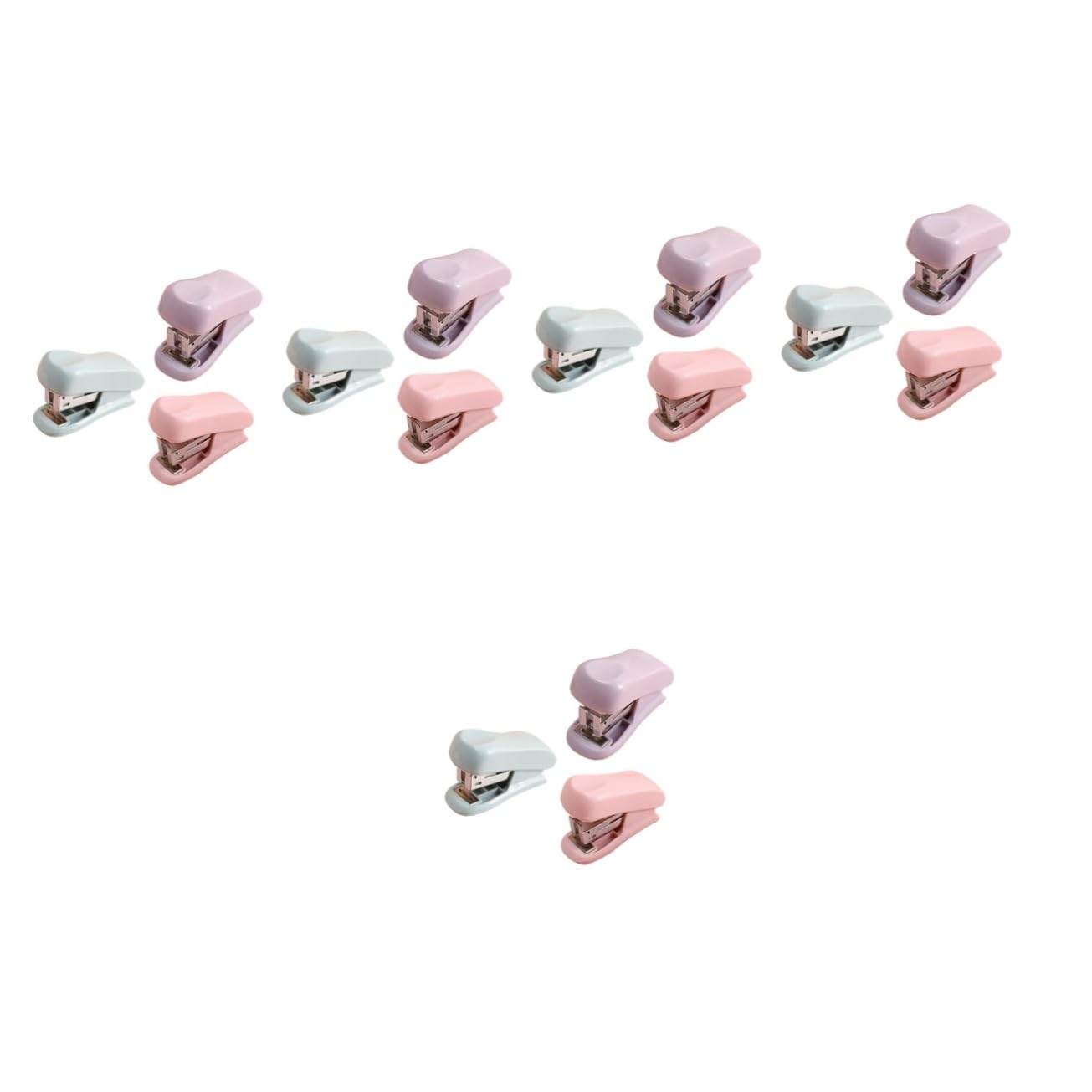 jojofuny 5 Ensembles Agrafeuse À Main Mini Agrafeuse Avec Agrafes Compacte Mini-agrafes Mignon De Poche En Plastique Portative À Main Le Fer 3 Pièces * 5