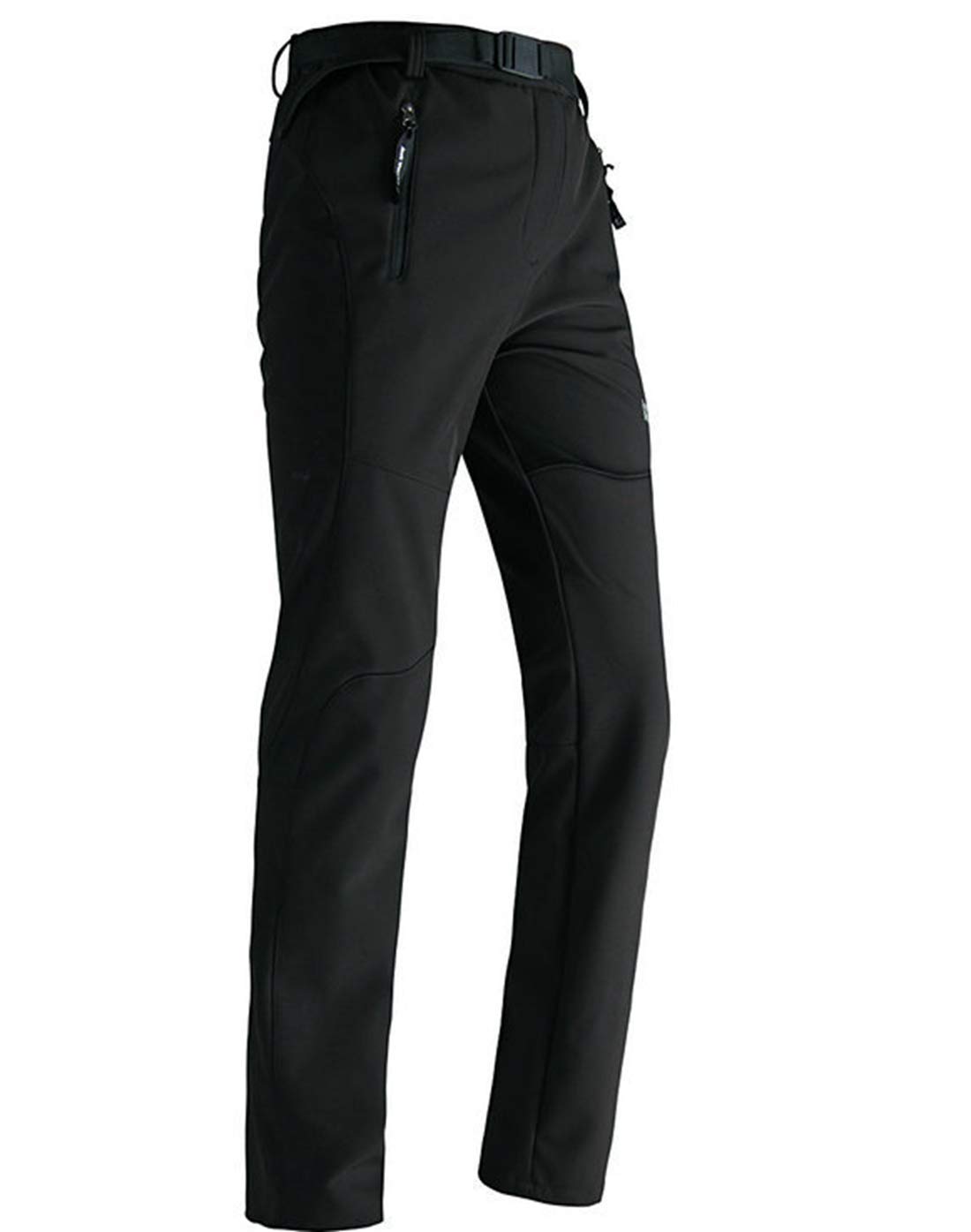 LANBAOSIHiking Trousers Mens Winter Fleece Lined Pants Softshell Outdoor  Thermal Workwear Ski Golf Walking Waterproof Trousers