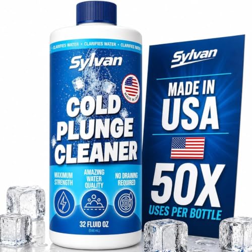 Sylvan Cold Plunge Cleaner | 32 Oz | 50+ Uses | Made in USA | Ice Bath Cleaner | Refines & Refreshes Your Ice Tub