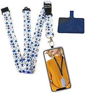 SpiriuS Universal Phone Lanyard Neck Strap with Detachable Patch sticker Compatible with all Smartphones for iPhone Google Pixel LG HTC Huawei