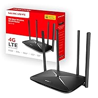 MERCUSYS MB115-4G Router WiFi con Sim, 4 Antenne Ad Alto Guadagno