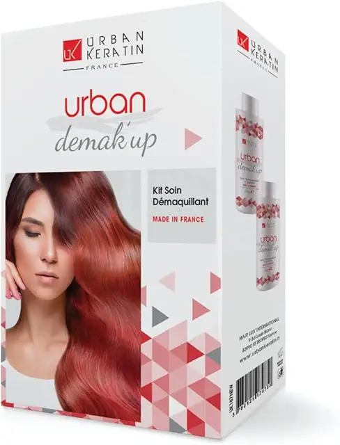 Kit démaquillant cheveux Urban Keratin - Élimine pigments sans altérer couleur