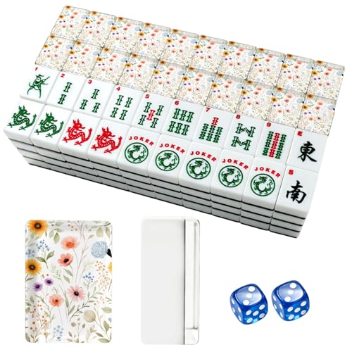 Juego de Mesa American Mahjong Set con 166 Fichas Acrílicas miniatura 1