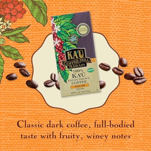 Ka'u Natural Dark Roast Whole Bean