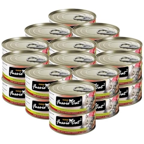 Fussie Cat Premium Tuna & Salmon in Aspic Grain-Free Wet Cat Food - 2.82oz Cans - Case of 24 Cans (Tuna & Salmon in Aspic) Cover