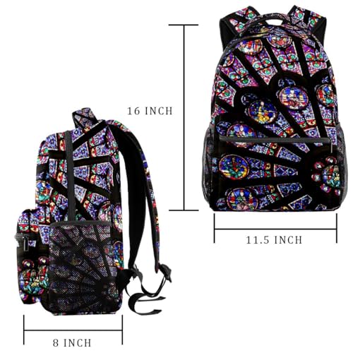 Sac à dos d'école multicolore original pour adolescents et filles