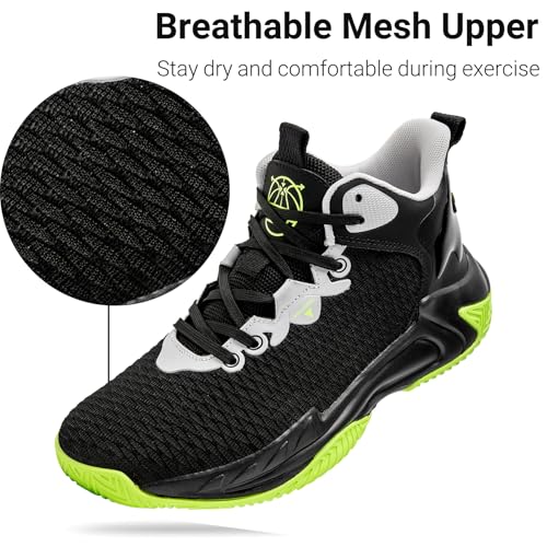 Image of Beita Basketball Shoes for Men High Upper Sneakers Breathable Sports Shoes Anti Slip