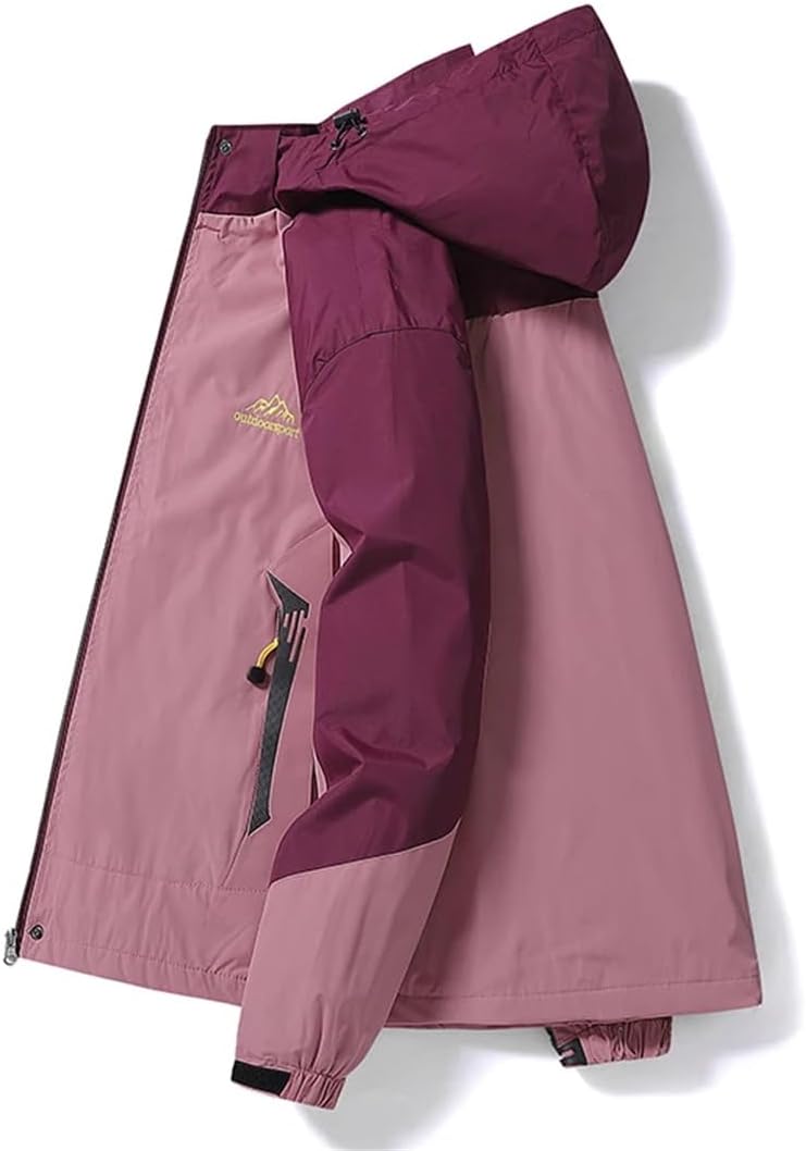 Women Outdoor Hiking Rain Coat Windbreaker Waterproof Hooded Camping Cycling Spring Trekking Jacket