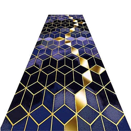 Tapis de couloir, antidérapant, à poils courts, 0,6 cm, pour salon, chambre à coucher, cuisine, entrée, adaptable, 40 x 60 cm, noir Cover