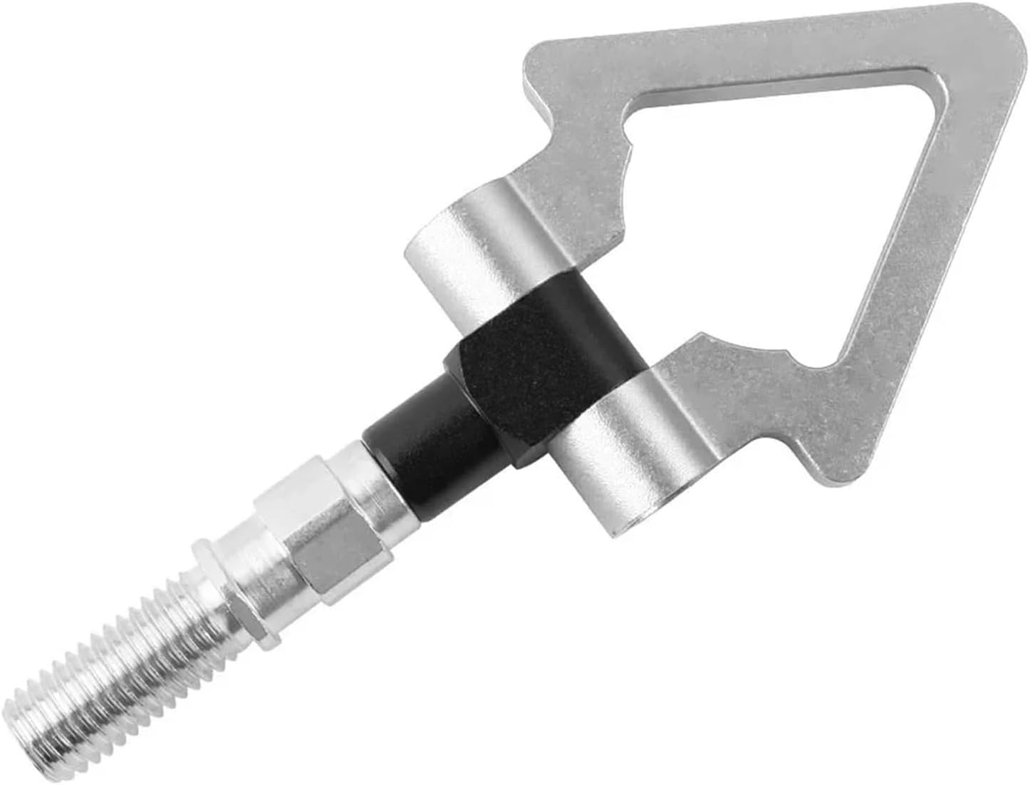 Billet Alu. Folding Tow Hook (M18 x 2.5) - No Cut Drill(RB013-Silver-T)