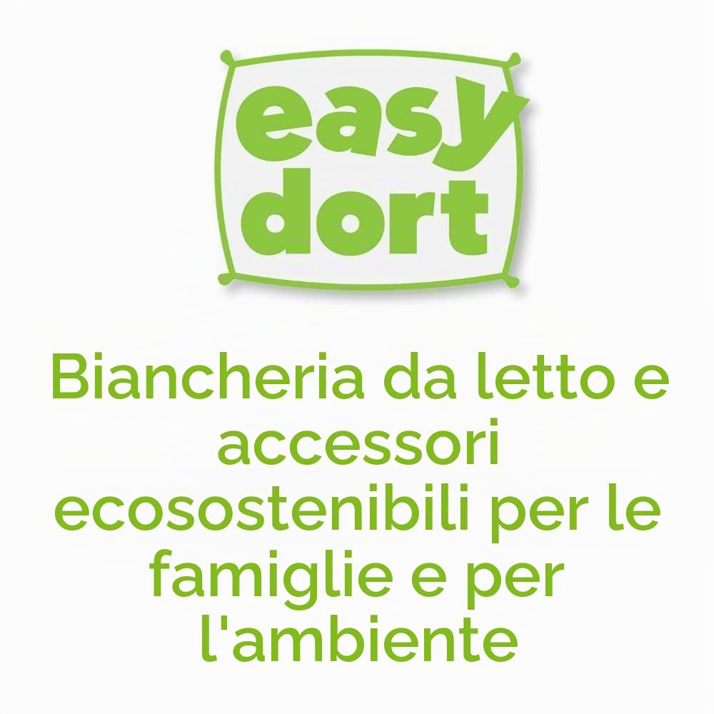 Lenzuolo con angoli 160 x 200 cm, matrimoniale king size 160 x 200 cm, bambù ipoallergenico, bianco, elastico traspirante, sonno salutare, marca Easy dort | Oeko-Tex Made in Europe