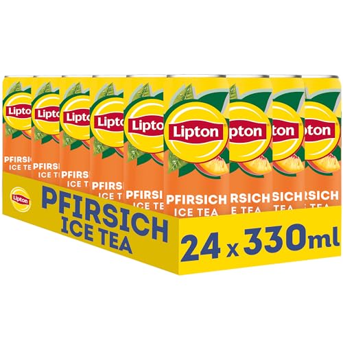LIPTON ICE TEA Peach, Ice Tea mit Pfirsich Geschmack, Einweg (24 x 0.33 L) (Verpackungsdesign kann abweichen) 2