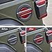 RUIANTE Compatible with Carbon Fiber Car Fuel Tank Cap Panel Cover Trim Sticker Decorate Accessories for Jeep Wrangler JL JLU 2018 2019 2020 2021 2022 2023 2024 2025(4Pcs Red)