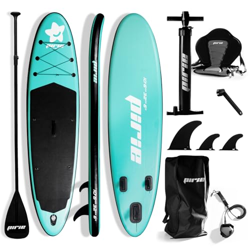 (Extra Large) Inflatable Paddle Board, SUP for 2+1 People/Family, Stand Up Paddle Board with (Beginner Friendly) StabilTrac Fin Paddle Boards for Adults (Extra Large with a seat)