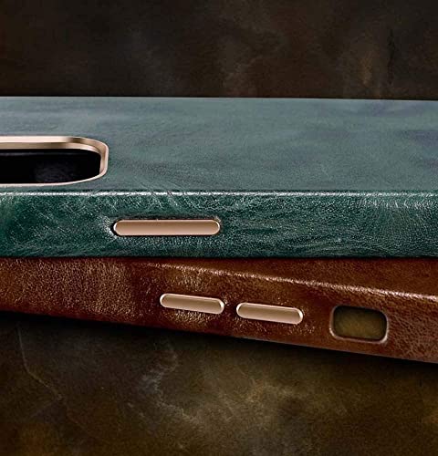 Étui cuir de vache KANUZ iPhone 12 Pro avec doublure flocage - 3