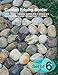 SUNFACE 6 Pcs River Rock Stepping Stones Outdoor 10 inch Diameter Round Shape Paver Step Stones Polished Pebble River Stone Mat for Yard Lawn Patio Pathway Walk Way