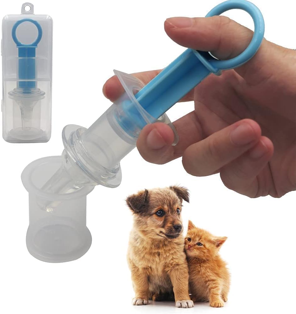1 x blaue Haustier-Medizin-Flüssigkeitsspritze für Milch, Stillflaschen, Spritze, weiche Spitze, Kunststoff, medizinisches Fütterungswerkzeug für Welpen, Hunde, Katzen, Kätzchen, Pflegebedarf