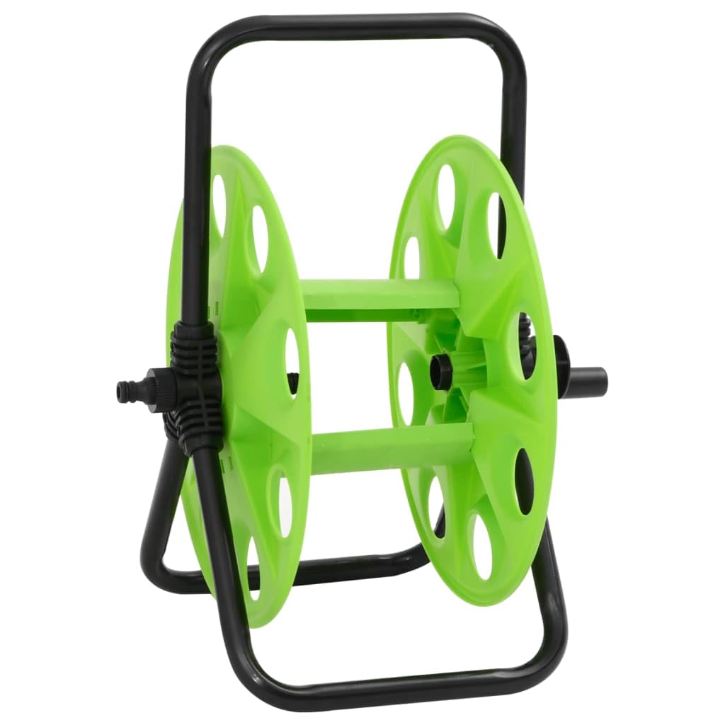 Home & Garden-Free - Carrete de manguera verde para manguera de 45 m 1/2 pulgada de acero