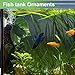 CAPASTEC Betta Fish Leaf, Natural Habitat Simulation for Betta Spawnings Grounds, Betta Spawnings Leaves, Resting Bed, Double Leaves, Dark Green