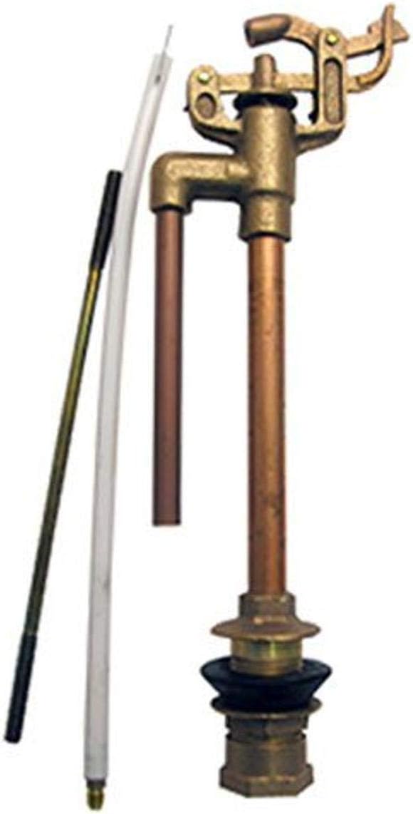 LASCO 04-4011 Anti-Syphon Brass Import 09 Mansfield Style Replacement Toilet Ballcock with Float Rod, Refill Tube and Nut