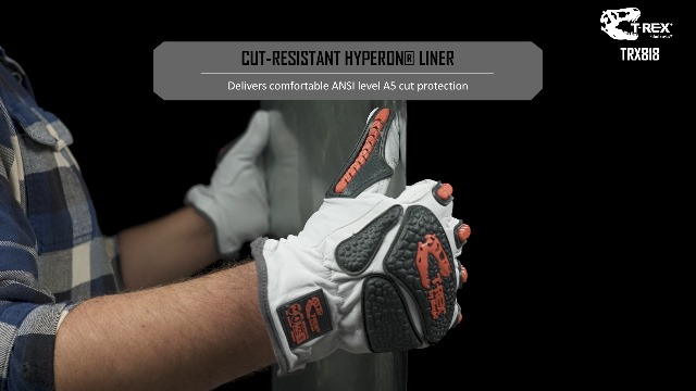 Magid T-REX TRX818 Impact Gloves, Goatskin, A5, 1 Pair, Size 6/XS