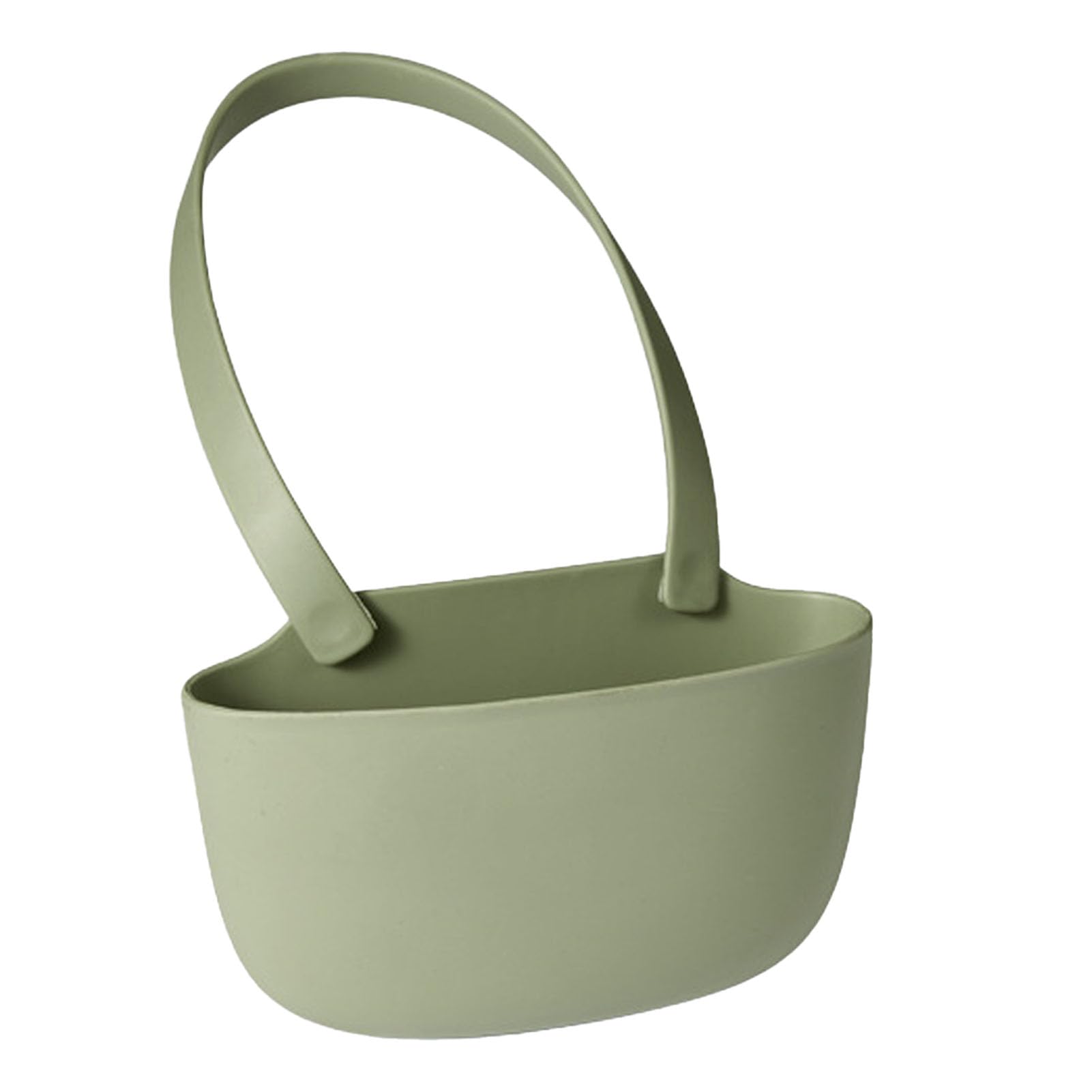 Sponge Holder Sink Drain Basket Hanging Bag with Drain Holes Large Capacity Elastic Sink Basket for Kitchen Wall Storage (Green)
