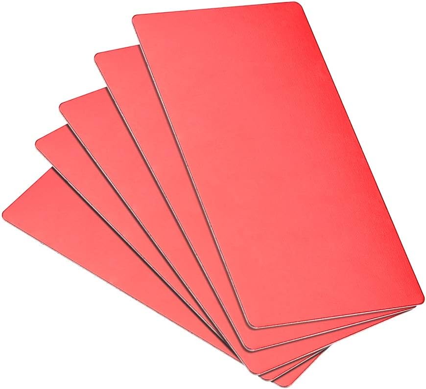 10 Stück Metallkarten 80x40mm - Eloxierte Aluminiumplatte Für Lasergravur & DIY Projekte