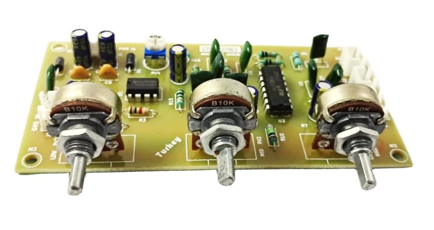 Image of 3 Way Active Crossover Filter Board Low Mid and High Outputs - Assembled Board