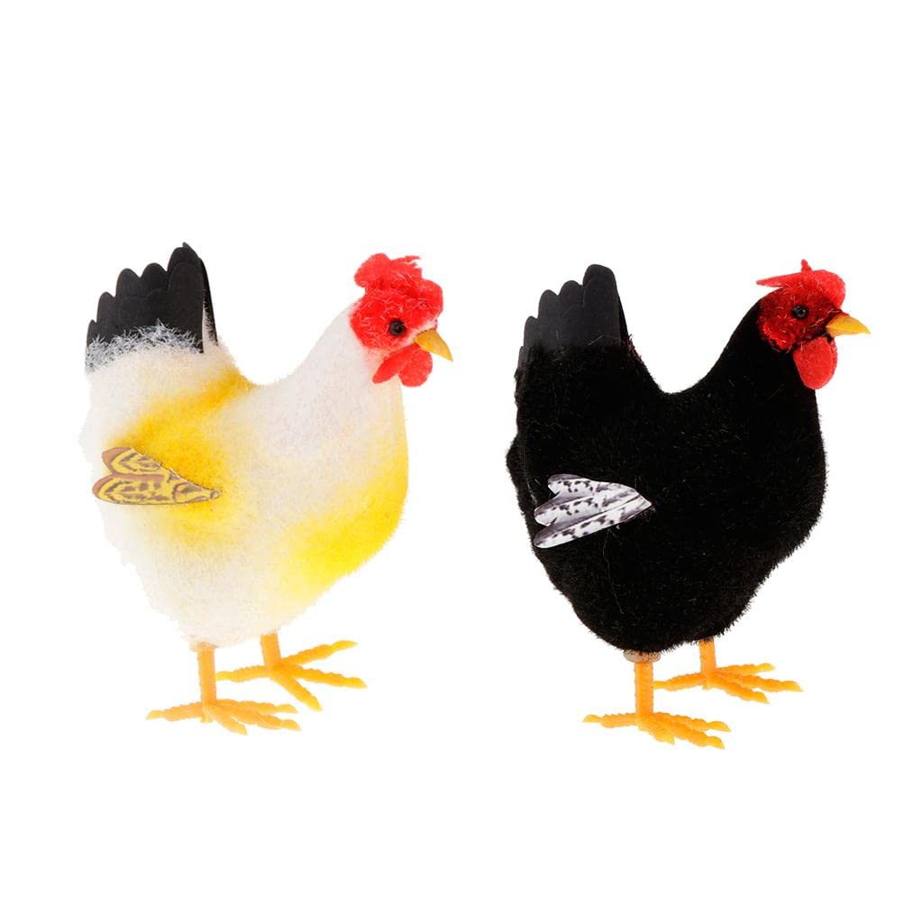 CALANDIS™ 2 Pieces Artificial Realistic Chicken Figure Outdoor Garden Home Decor Hen | Statues & Lawn Ornaments | Garden D?©cor | Yard, Garden & Outdoor Living-image-35
