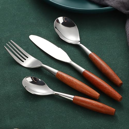 ESSONIO Besteck mit Holzgriff Besteck Set 10 Personen 40-stück Bestecksets Cutlery Set aus Edelstahl 18/8 Spiegelpoliertes Spülmaschinenfest Elegantes Tafelbesteck für Home Weihnachten-Essentials 6 ESSONIO Besteck mit Holzgriff Besteck Set 10 Personen 40-stück Bestecksets Cutlery Set aus Edelstahl 18/8 Spiegelpoliertes Spülmaschinenfest Elegantes Tafelbesteck für Home Weihnachten-Essentials