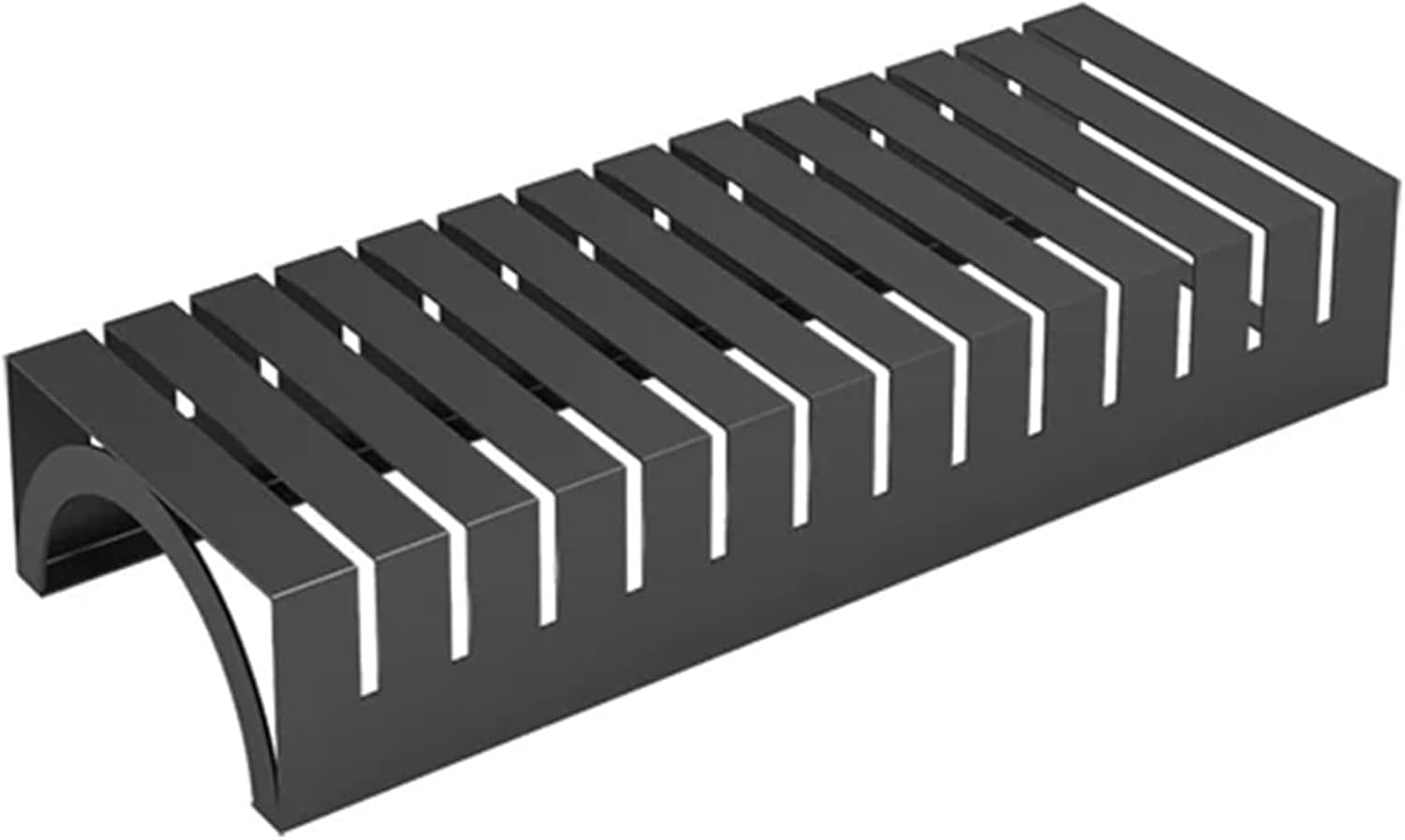 XAZLBIW Metal Floor Tile Sample Holder Stand - Slotted Display Shelf for Retail Showrooms & Trade Shows Sturdy Base Black Medium Size Perfect Exhibitions Flooring Displays