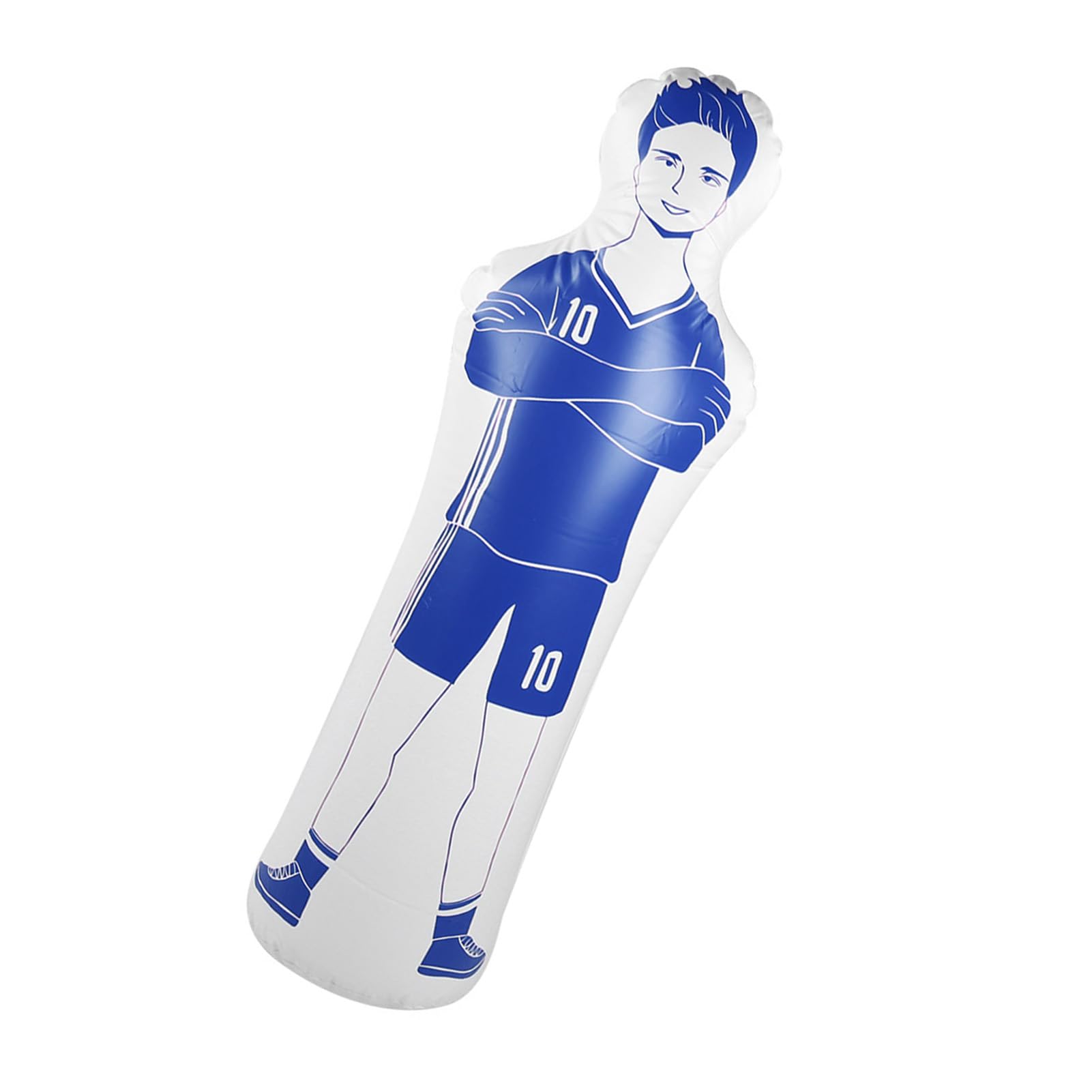 Gardien de But de Football Gonflable, 40x160cm/15,75x62,99 po Bouclier de Mannequin Football Mannequin d'air PVC Défenseur Mural Entraînement de Gardien pour Enfants Adultes (4Pcs)