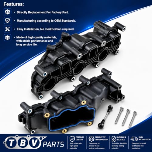 Colector de admisión compatible con OEM 059129712BA para motor V6 diésel 6