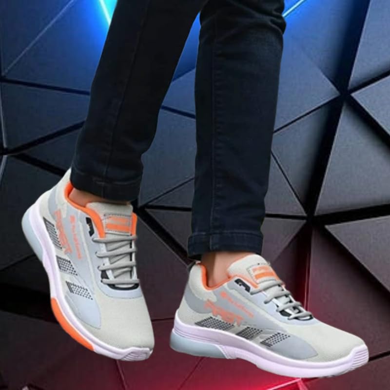 Image of HOTSTYLE Fast Trendy Trainer Execellent Running Gear Lace-Ups Sporty Loafers for Men (White)