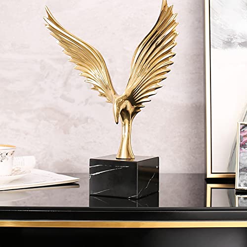 Statue d'aigle design métal décoration d'art moderne pour vitrine