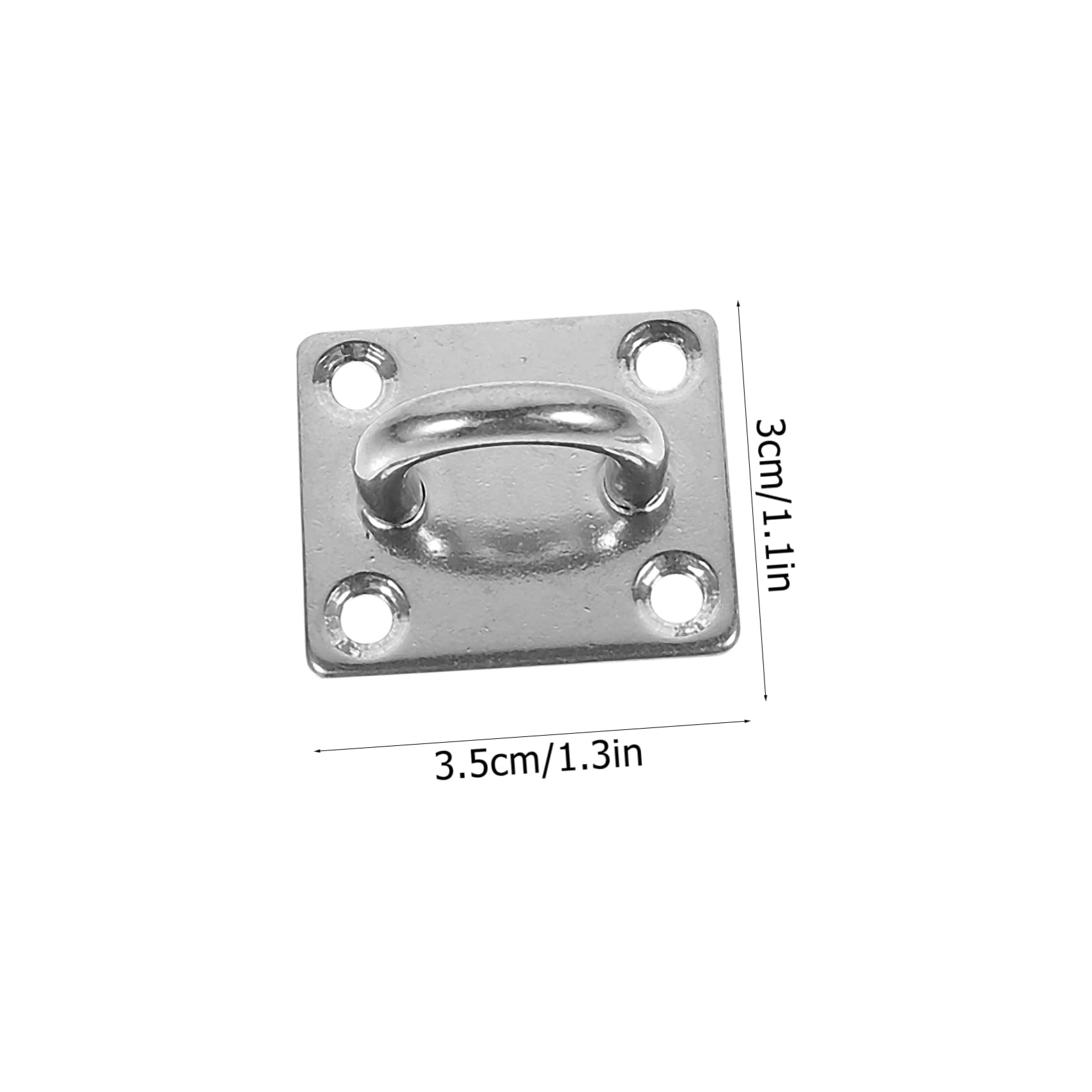 Cabilock 4Pcs Sturdy Stainless Steel Ceiling Hooks for Hammock and Fan Installation Hanging Hooks for Light Fixtures and Wind Chimes High Load Bearing Capacity Compact Design