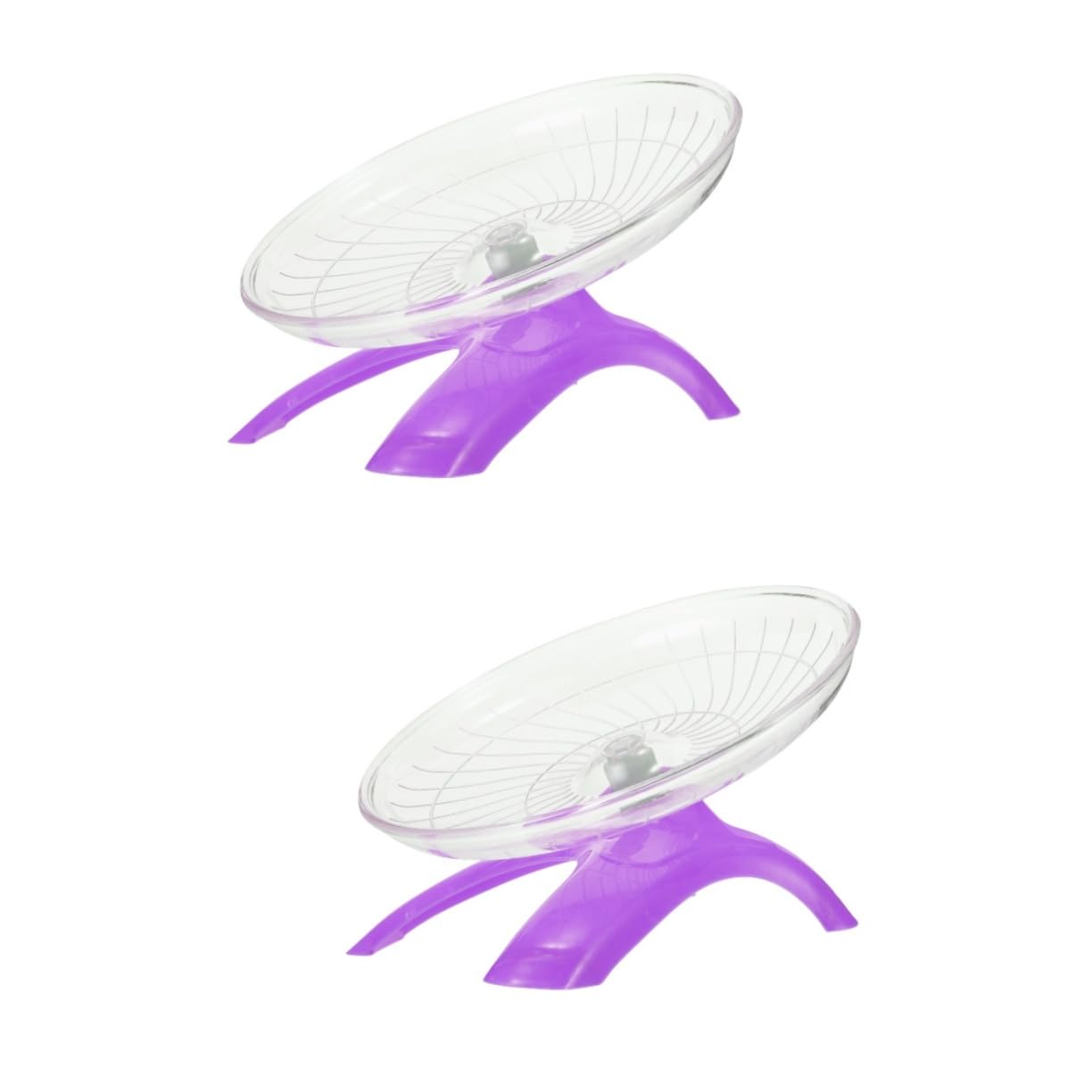 CORHAD 2pcs Super Silent Large Hamster Running Wheel Exercise Toy for Gerbils Chinchillas Guinea Pigs and Hedgehogs