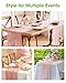 Pureegg 2-Pack Cheese Cloths Table Runner, 120'' Boho Table Cloth Decorations for Party, Baby Shower, Wedding and Farmhouse, Fabric Room Decor, Dusty Pink