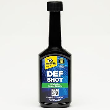 Bardahl DEF-Shot 3350 - The Ultimate DEF Cleaner and Anti-Crystallization Diesel Additive Reducing DEF Consumption - 5oz
