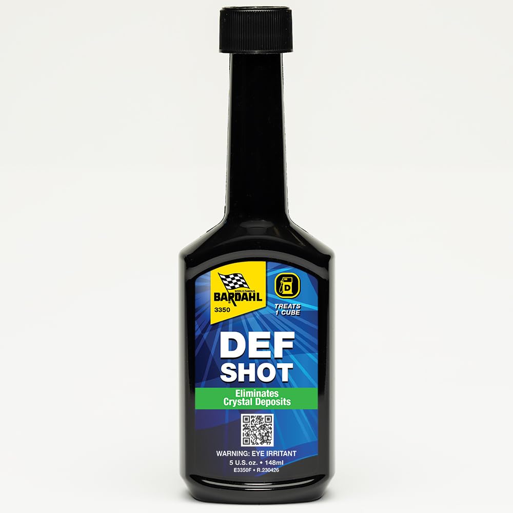 Bardahl DEF-Shot 3350 - The Ultimate DEF Cleaner and Anti-Crystallization Diesel Additive Reducing DEF Consumption - 5oz