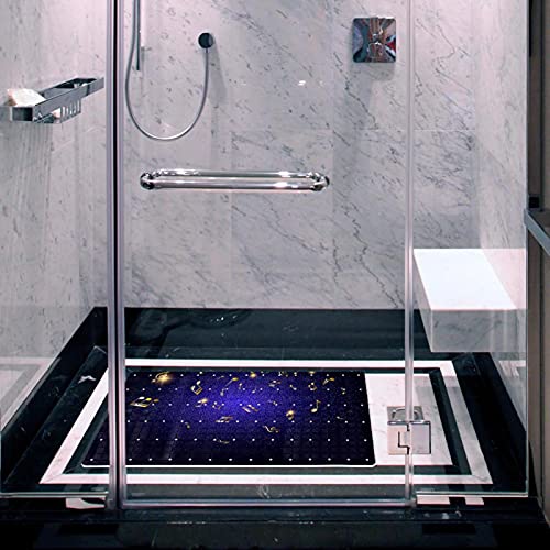 Alfombrilla antideslizante para bañera con agujeros de drenaje que evitan moho y caídas 7