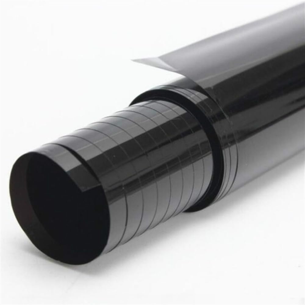 Car Window Tinting Film 300cmx50cm Black Car Window Foils Auto Home Glass Building Tinting Film Roll Side Solar UV Protection(35 Percent Clear)