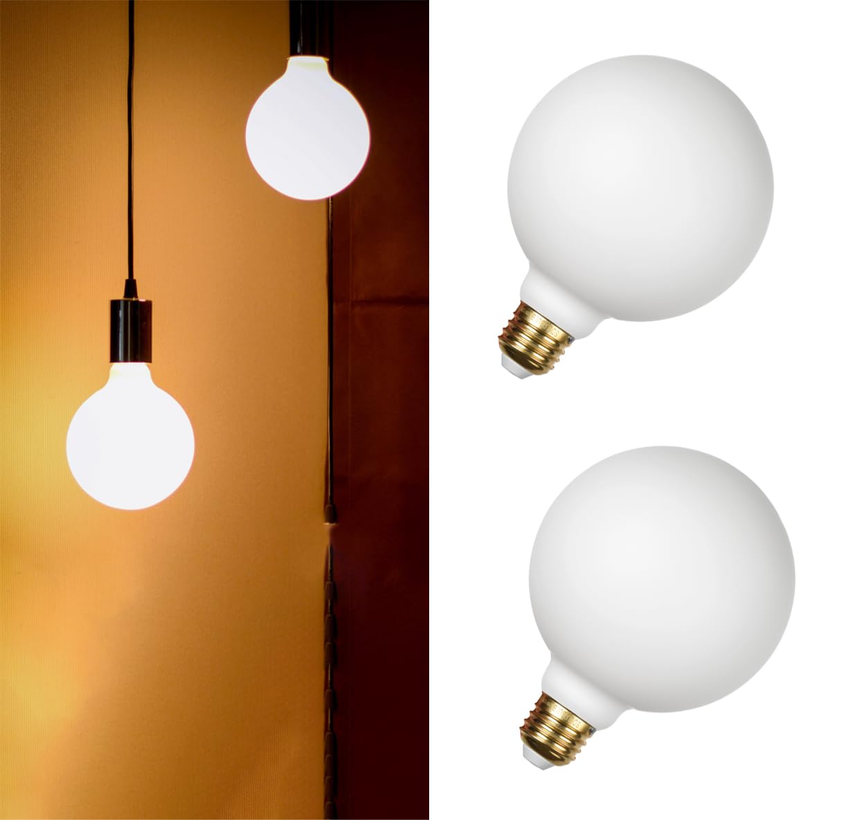 Photo 1 of SDLUXBULB G125 LED Globe Bulb, 8W, 1100 Lumens, Dimmable, 3000K Warm White