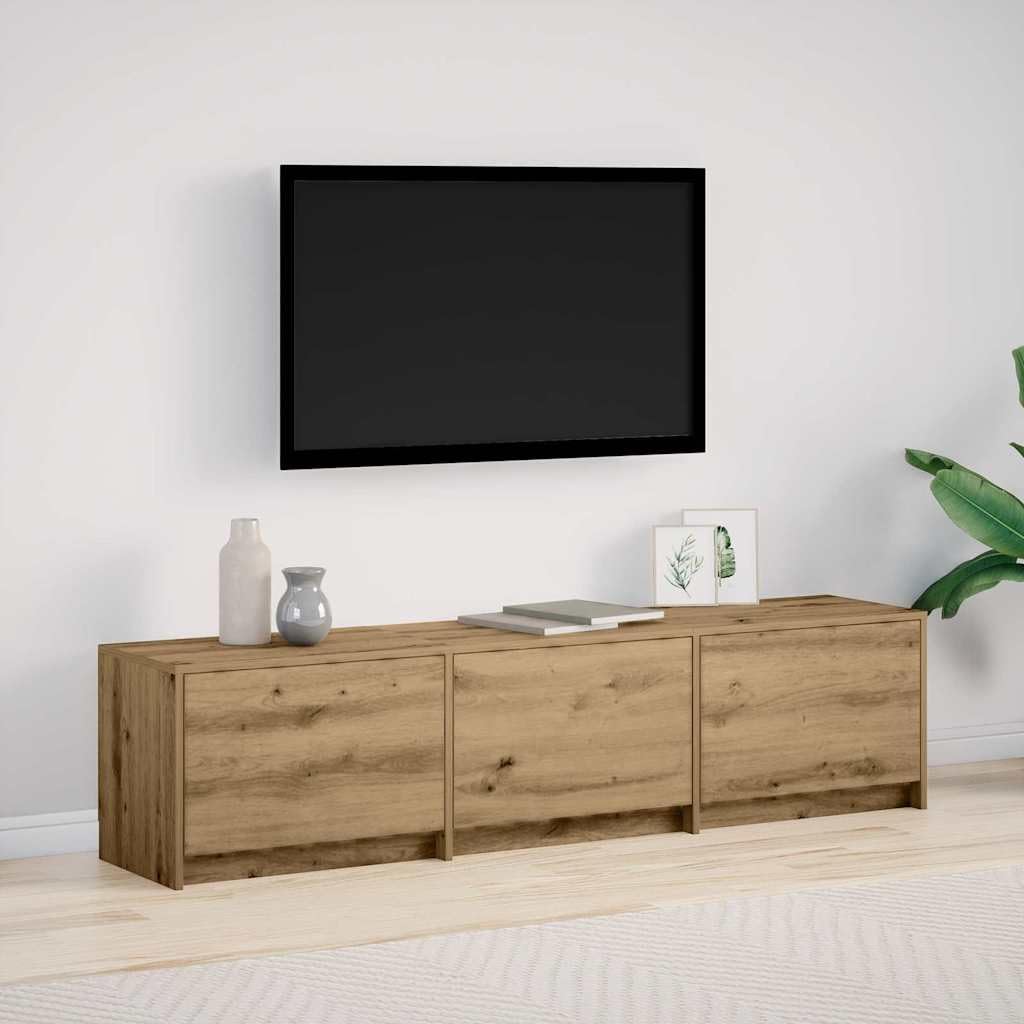 Madera resistente con luces LED ajustables modelo práctico Marrón 165x34x40