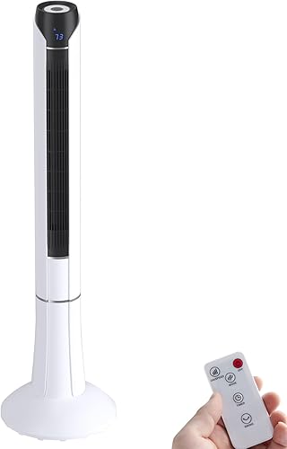 ARLIME Ventilador de torre de 48 pulgadas, ventilador oscilante de 80 con control remoto, pantalla LED, 3 velocidades y 3 modos, ventilador